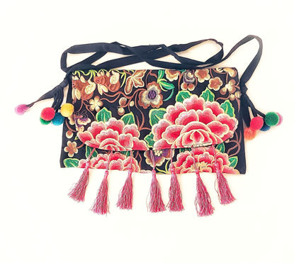 Picture of Gypsy Rose Embroidered tassel small bag