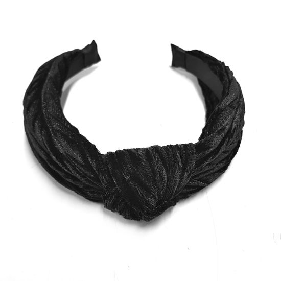 Velvet head bend, black. 