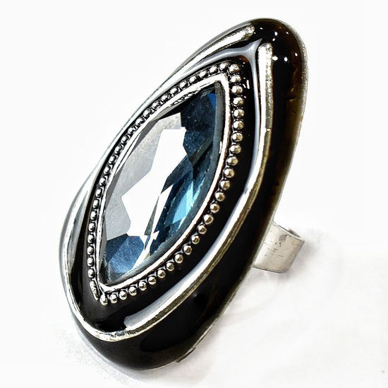 Egyptian smokey adjustable ring 